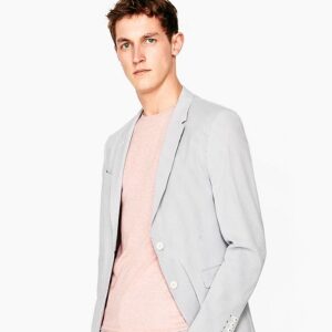 Standard Style Light Gray Men's Corporate Suit